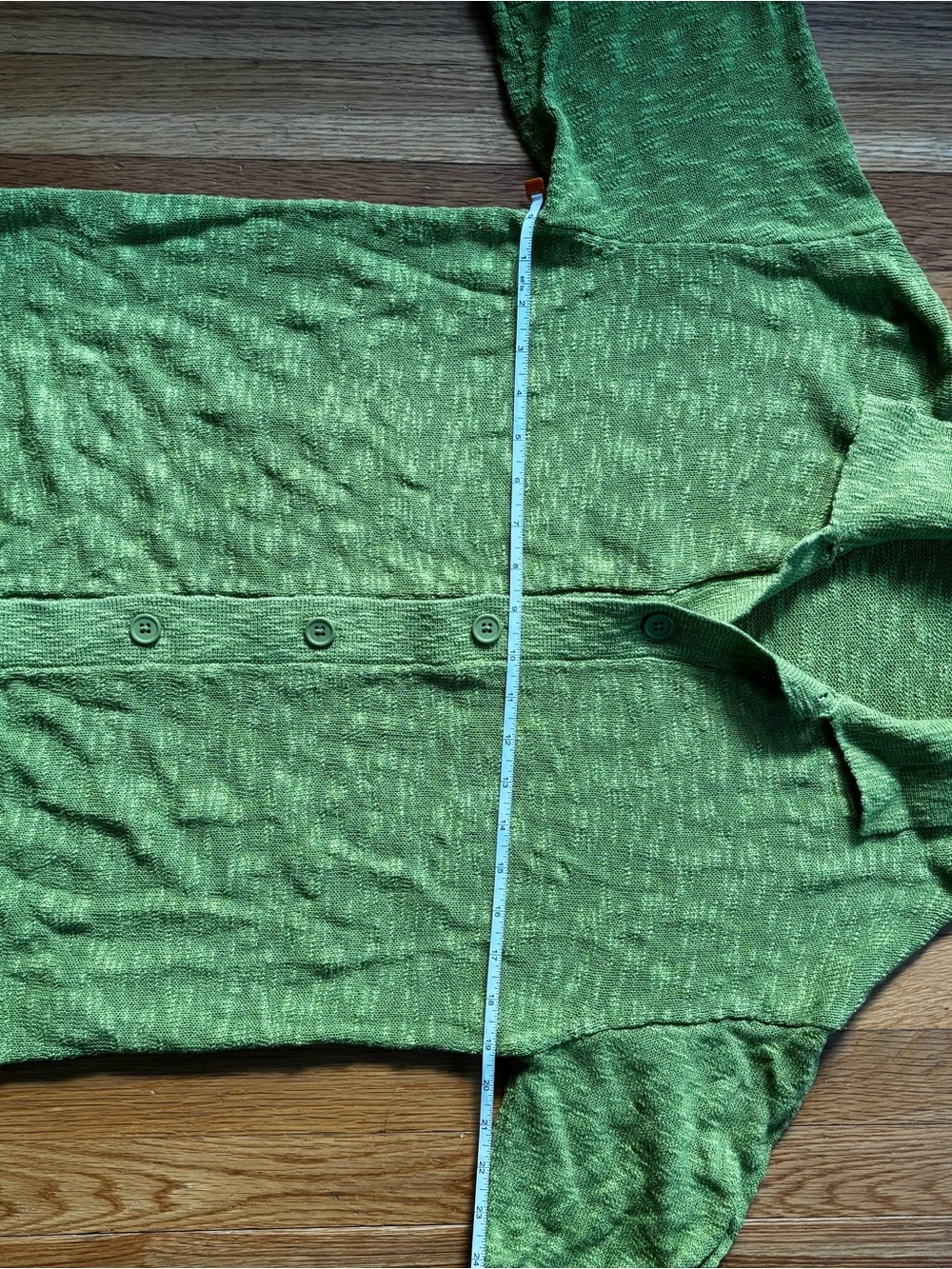 Zara Green Men's Button-Front Collared Sweater Cardigan
